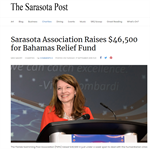 Sarasota Post: Sarasota Association Raises $46,500 for Bahamas Relief Fund